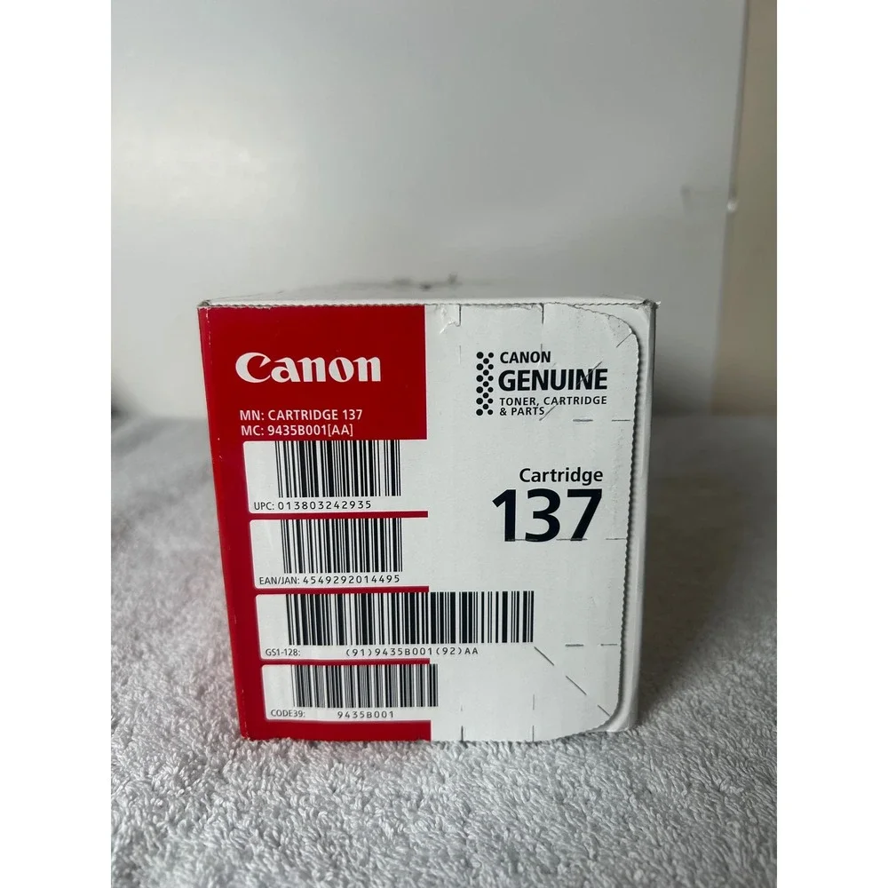 Canon 137 Black Toner Cartridge Genuine OEM 9435B001 imageCLASS MF210 MF230 D570